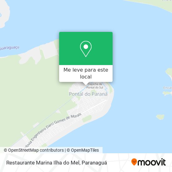 Restaurante Marina Ilha do Mel mapa