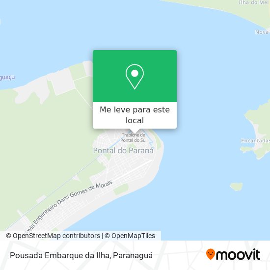 Pousada Embarque da Ilha mapa
