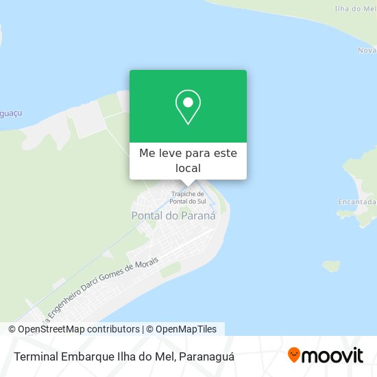 Terminal Embarque Ilha do Mel mapa