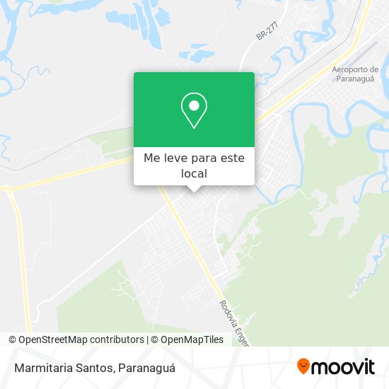 Marmitaria Santos mapa
