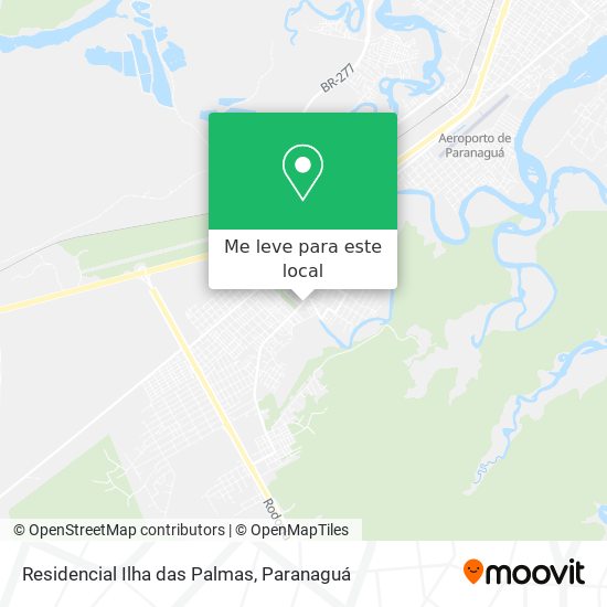 Residencial Ilha das Palmas mapa