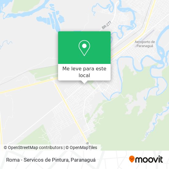 Roma - Servicos de Pintura mapa