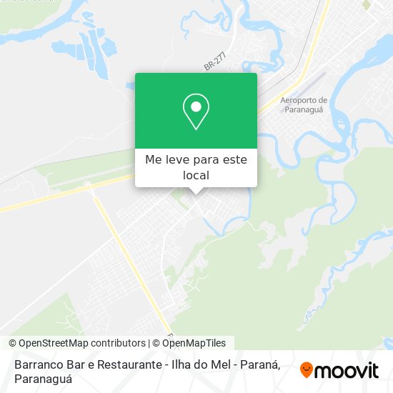 Barranco Bar e Restaurante - Ilha do Mel - Paraná mapa