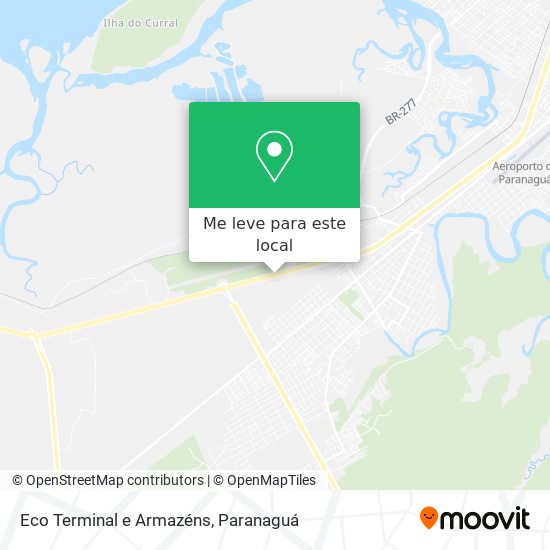Eco Terminal e Armazéns mapa