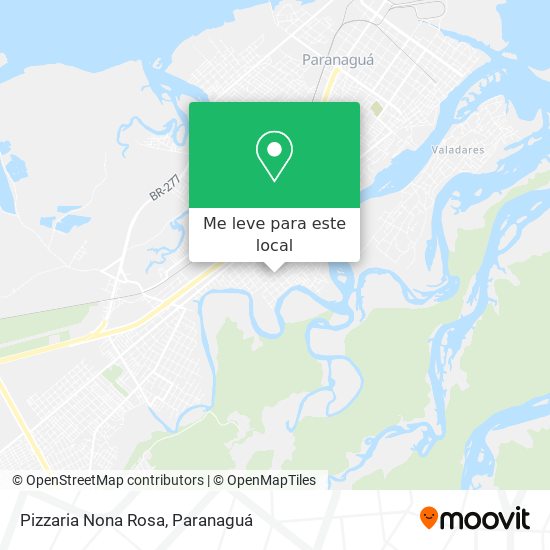 Pizzaria Nona Rosa mapa