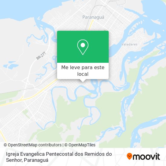 Igreja Evangelica Pentecostal dos Remidos do Senhor mapa