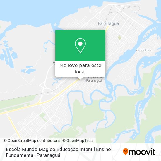Escola Mundo Mágico Educação Infantil Ensino Fundamental mapa