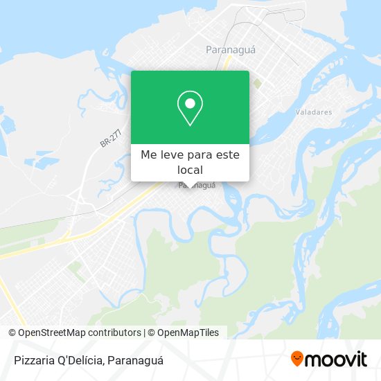 Pizzaria Q'Delícia mapa