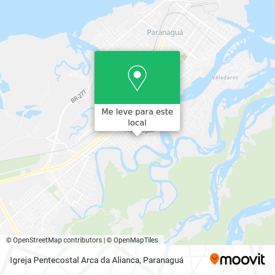 Igreja Pentecostal Arca da Alianca mapa
