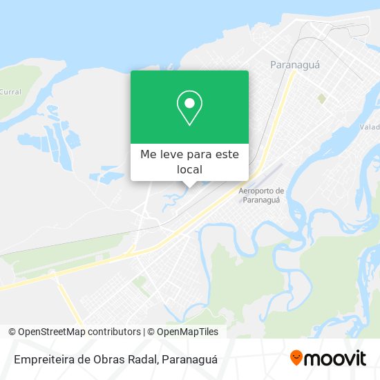 Empreiteira de Obras Radal mapa