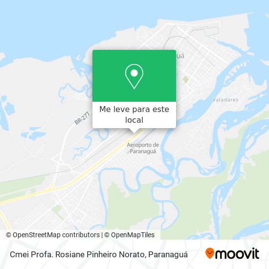 Cmei Profa. Rosiane Pinheiro Norato mapa