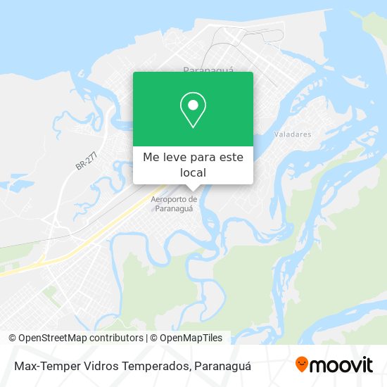 Max-Temper Vidros Temperados mapa