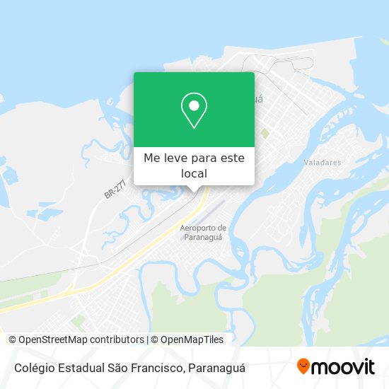 Colégio Estadual São Francisco mapa