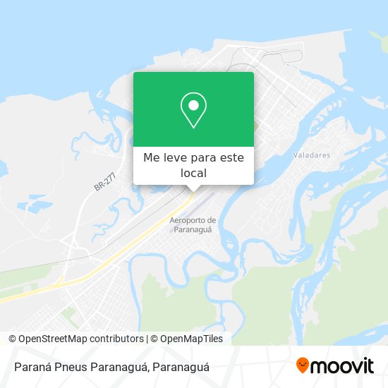 Paraná Pneus Paranaguá mapa