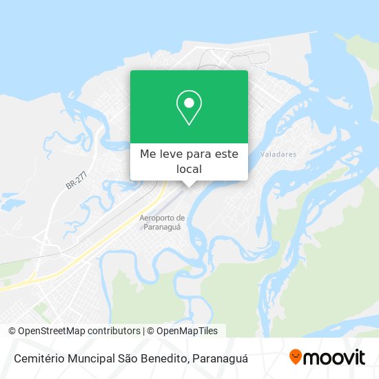 Cemitério Muncipal São Benedito mapa