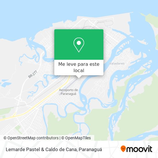 Lemarde Pastel & Caldo de Cana mapa