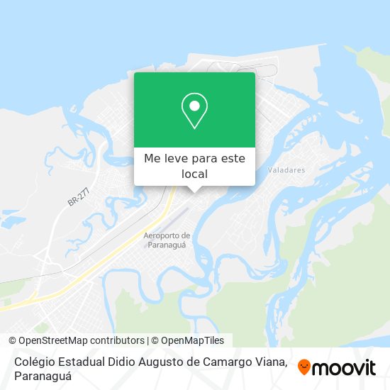 Colégio Estadual Didio Augusto de Camargo Viana mapa