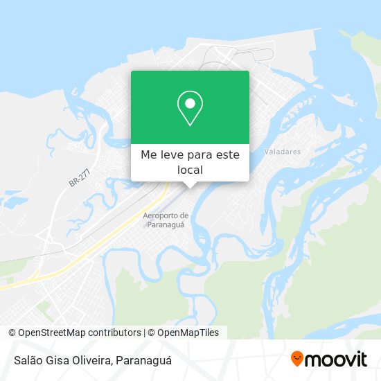 Salão Gisa Oliveira mapa