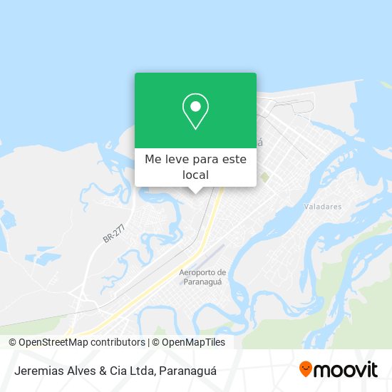 Jeremias Alves & Cia Ltda mapa