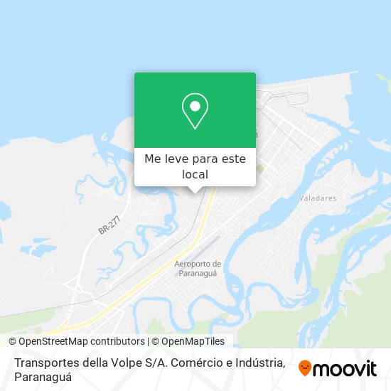 Transportes della Volpe S / A. Comércio e Indústria mapa
