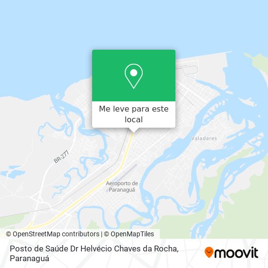 Posto de Saúde Dr Helvécio Chaves da Rocha mapa