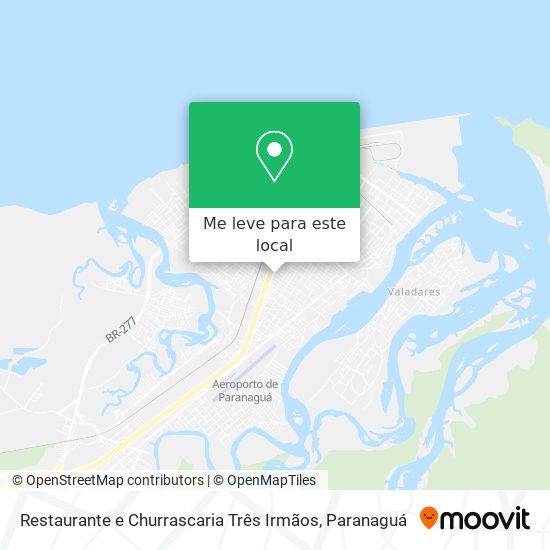 Restaurante e Churrascaria Três Irmãos mapa