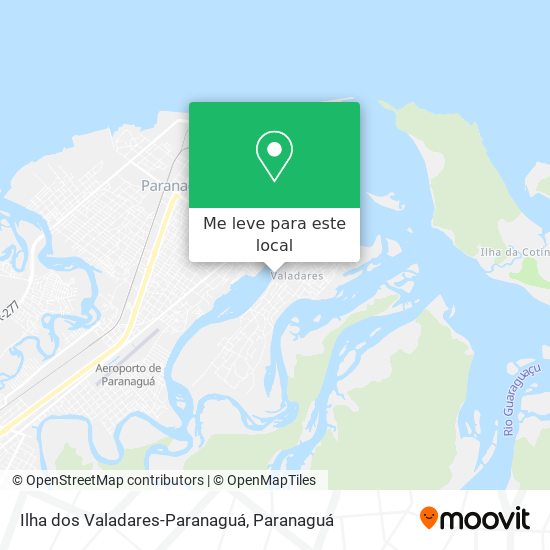 Ilha dos Valadares-Paranaguá mapa