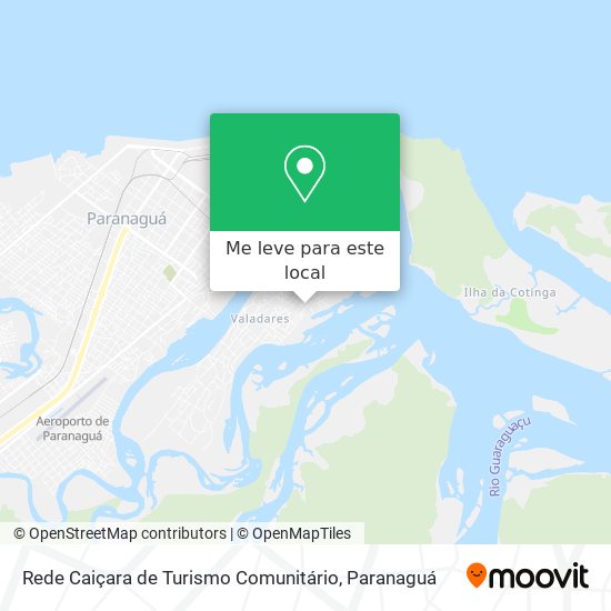 Rede Caiçara de Turismo Comunitário mapa