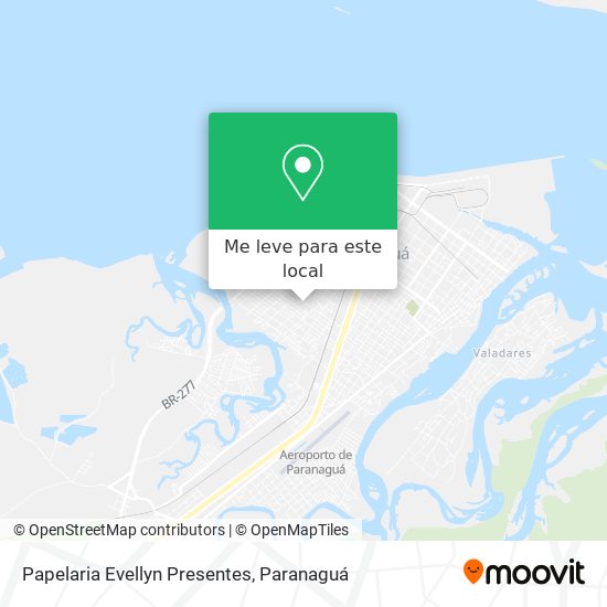 Papelaria Evellyn Presentes mapa