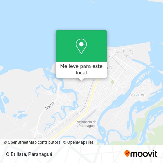 O Etilista mapa
