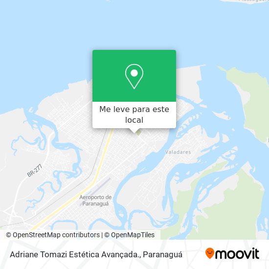 Adriane Tomazi Estética Avançada. mapa