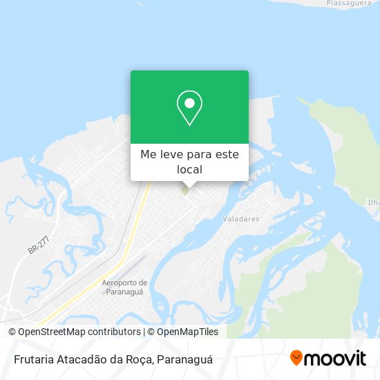 Frutaria Atacadão da Roça mapa