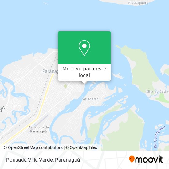 Pousada Villa Verde mapa