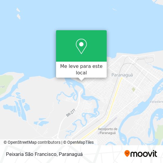 Peixaria São Francisco mapa