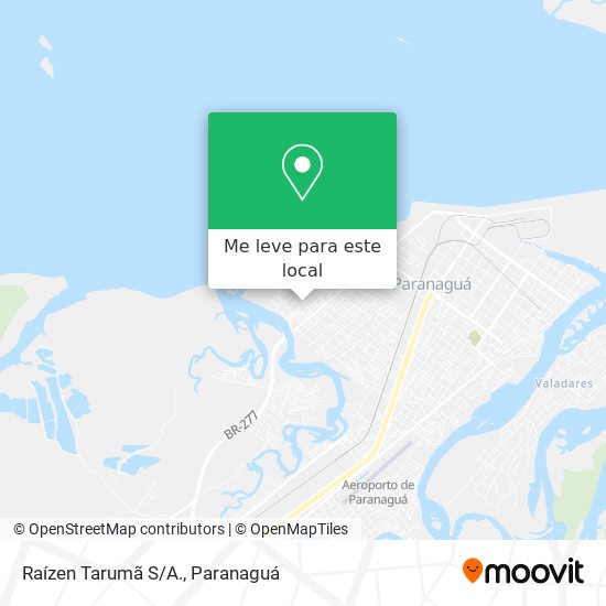 Raízen Tarumã S/A. mapa
