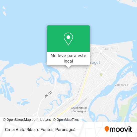 Cmei Anita Ribeiro Fontes mapa