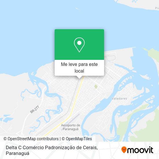 Delta C Comércio Padronização de Cerais mapa