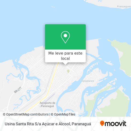 Usina Santa Rita S / a Açúcar e Álcool mapa