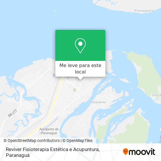 Reviver Fisioterapia Estética e Acupuntura mapa