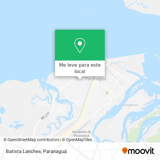 Batista Lanches mapa