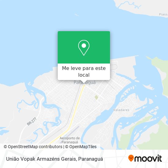 União Vopak Armazéns Gerais mapa