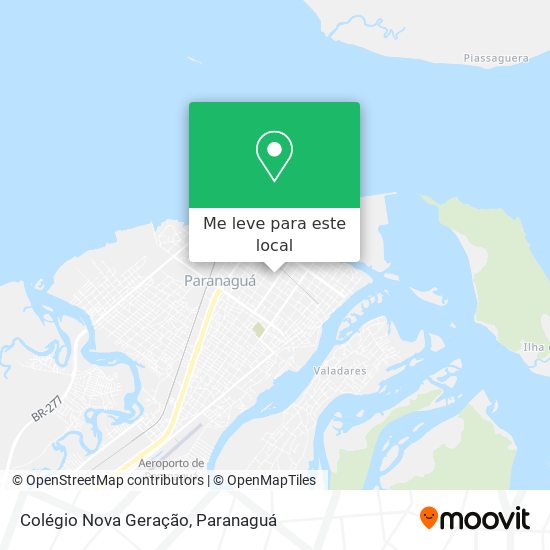 Colégio Nova Geração mapa