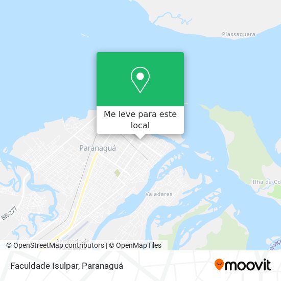 Faculdade Isulpar mapa