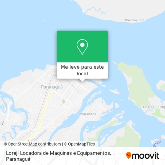 Lorej- Locadora de Maquinas e Equipamentos mapa
