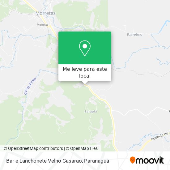 Bar e Lanchonete Velho Casarao mapa