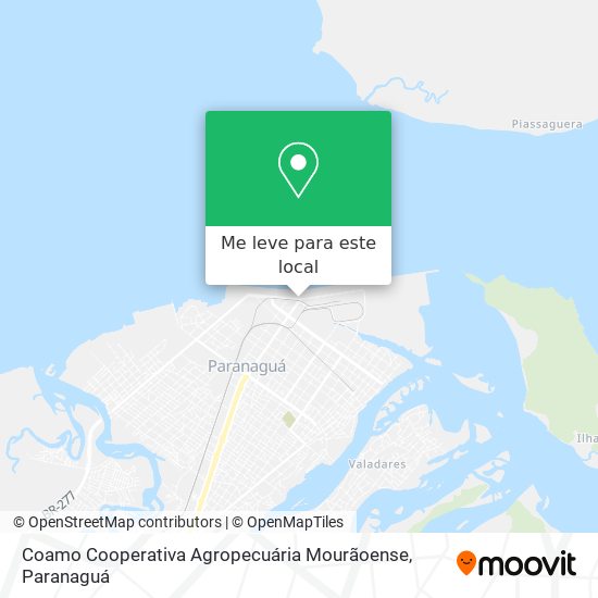 Coamo Cooperativa Agropecuária Mourãoense mapa