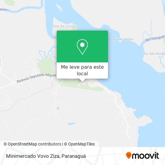 Minimercado Vovo Ziza mapa