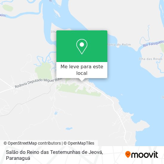Salão do Reino das Testemunhas de Jeová mapa