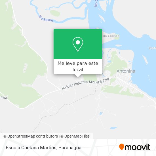 Escola Caetana Martins mapa