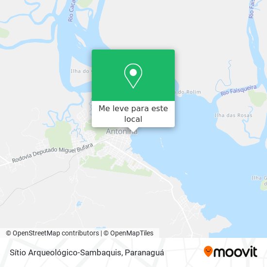 Sítio Arqueológico-Sambaquis mapa